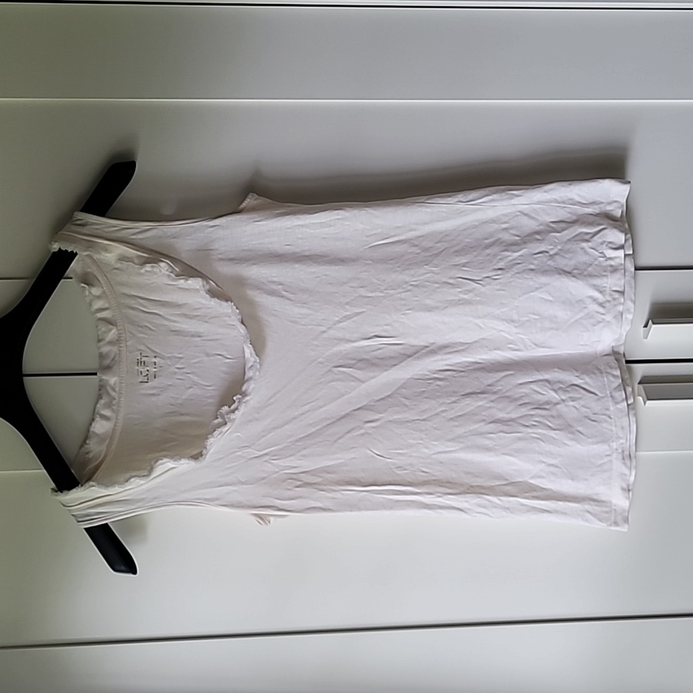 Gently used LOFT white tank top size S